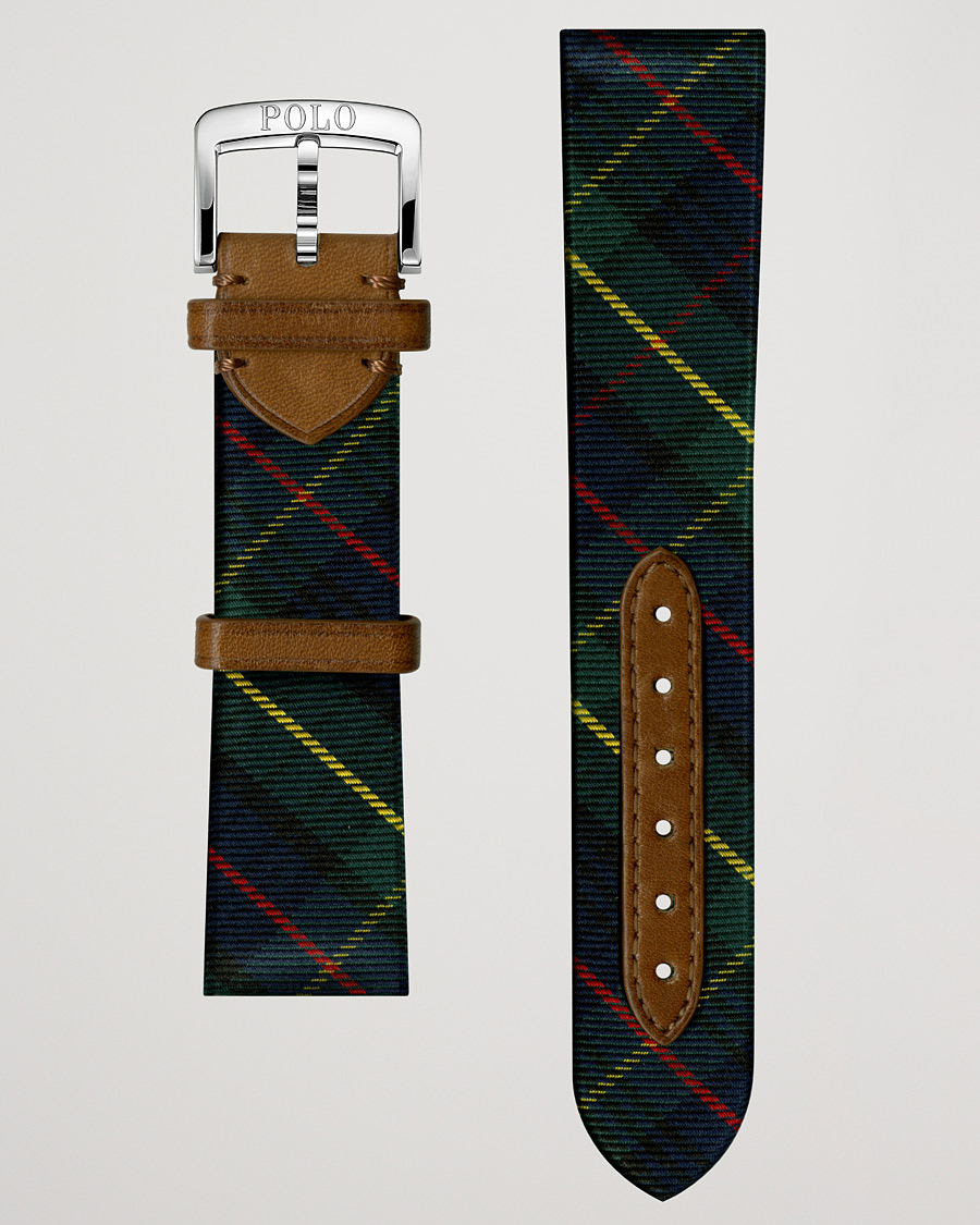 Heren | Horlogebandjes | Polo Ralph Lauren | Sporting Silk Strap Tartan