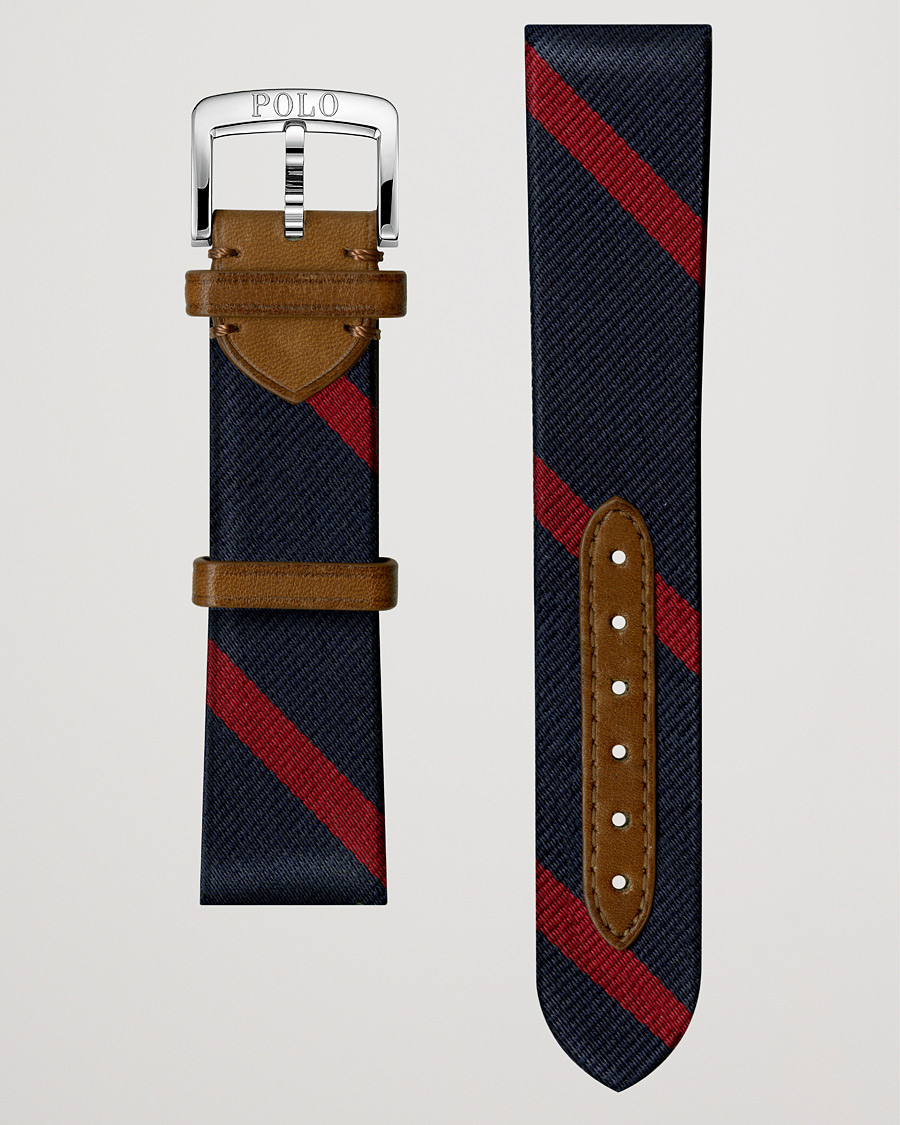Heren | Polo Ralph Lauren Sporting Silk Strap Navy/Red | Polo Ralph Lauren | Sporting Silk Strap Navy/Red