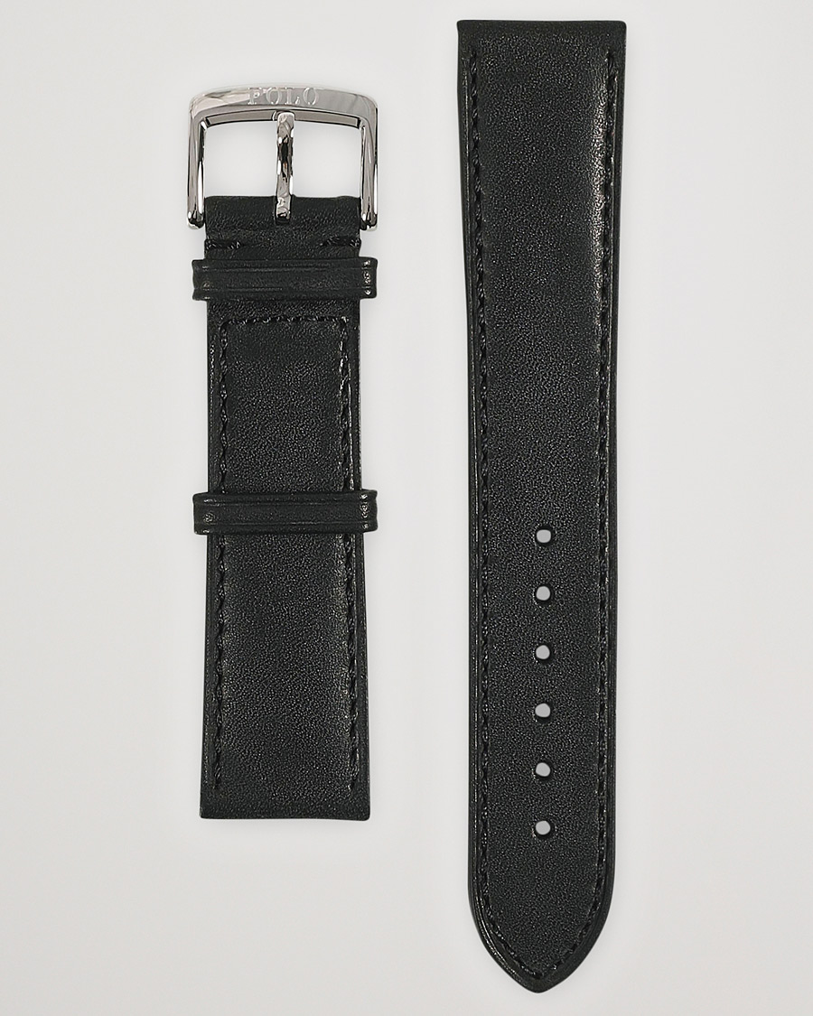Heren | Horlogebandjes | Polo Ralph Lauren | Sporting Leather Strap Black
