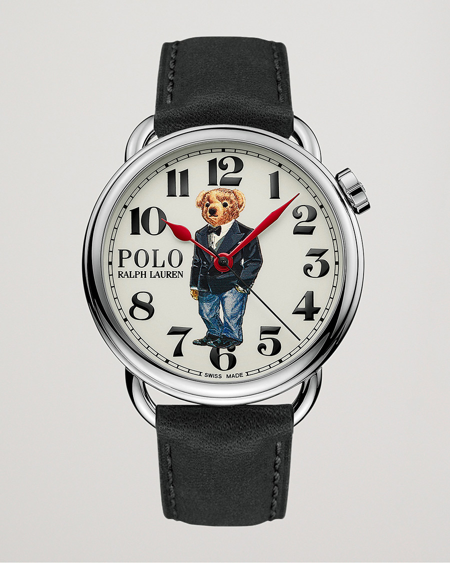 Heren | Polo Ralph Lauren 42mm Automatic Denim Tux Bear White Dial | Polo Ralph Lauren | 42mm Automatic Denim Tux Bear White Dial
