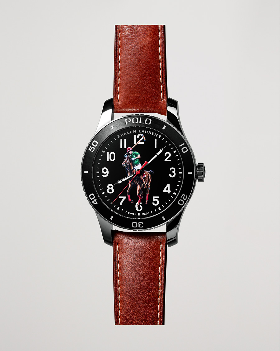 Heren | Polo Ralph Lauren 42mm Automatic Pony Player Black Dial | Polo Ralph Lauren | 42mm Automatic Pony Player Black Dial