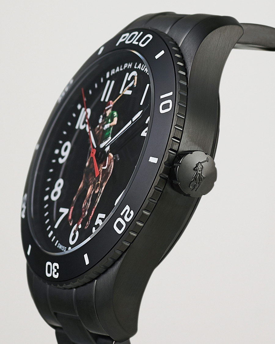 Heren | Polo Ralph Lauren 42mm Automatic Pony Player Black Dial | Polo Ralph Lauren | 42mm Automatic Pony Player Black Dial