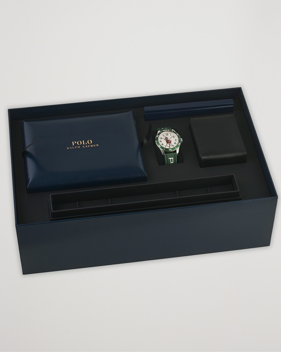 Heren | Polo Ralph Lauren 42mm Automatic Pony Player White Dial/Green Bezel | Polo Ralph Lauren | 42mm Automatic Pony Player White Dial/Green Bezel