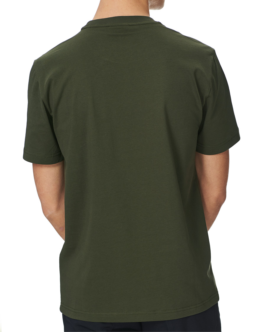 Heren | T-shirts | Calvin Klein | Chest Logo Crew Neck Tee Dark Olive
