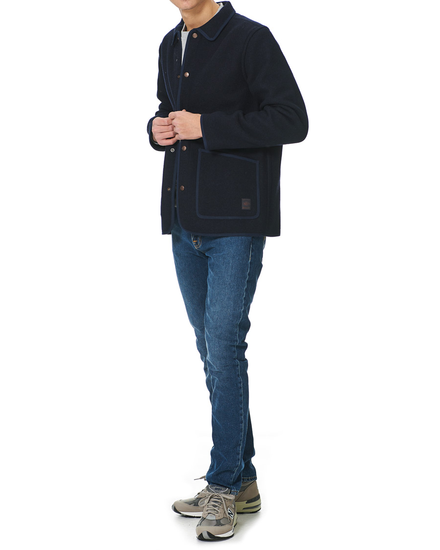 Heren | Jeans | Nudie Jeans | Lean Dean Stretch Jeans Ivy Navy
