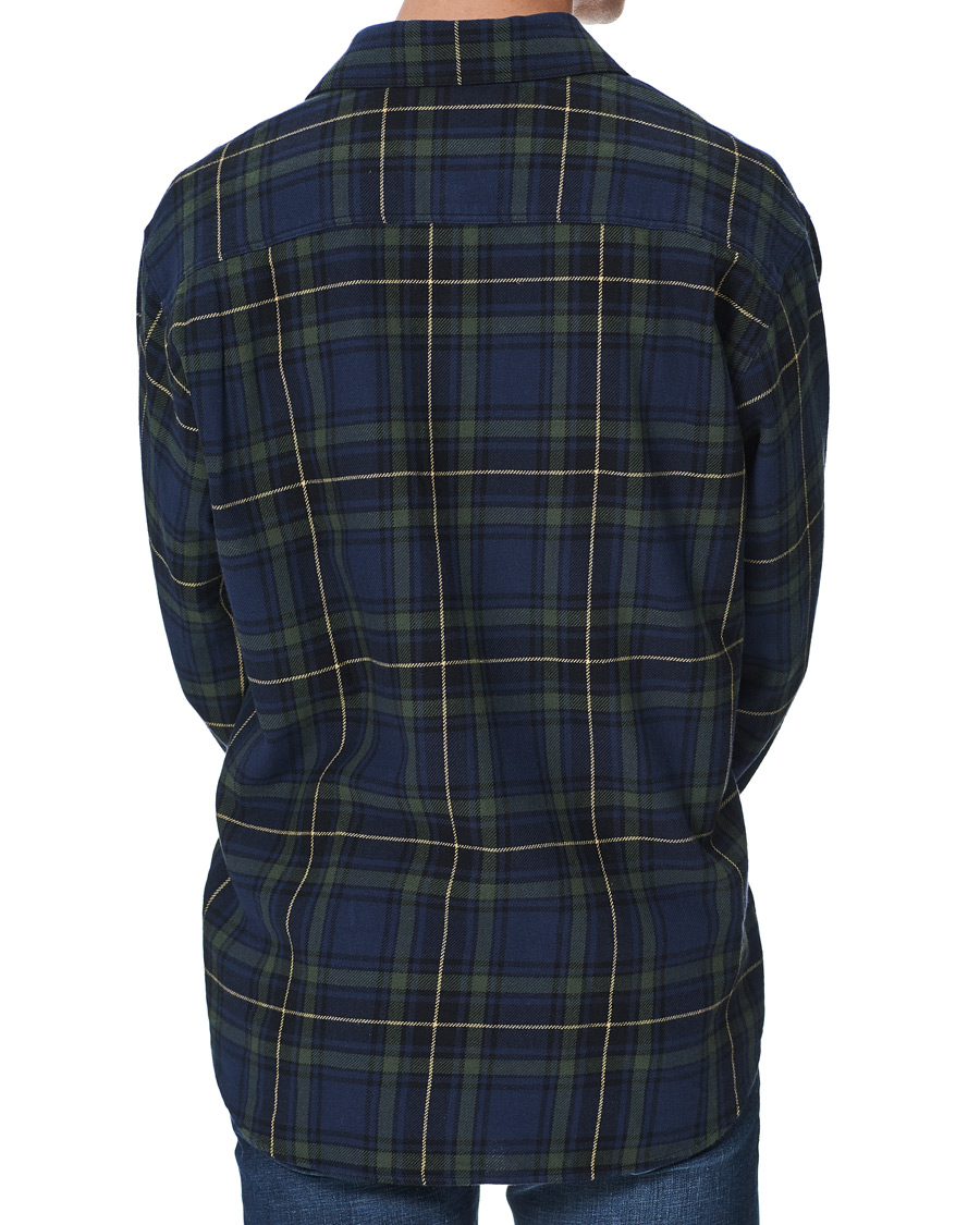 Heren | Overhemden | Nudie Jeans | Filip Flannel Checked Shirt Navy