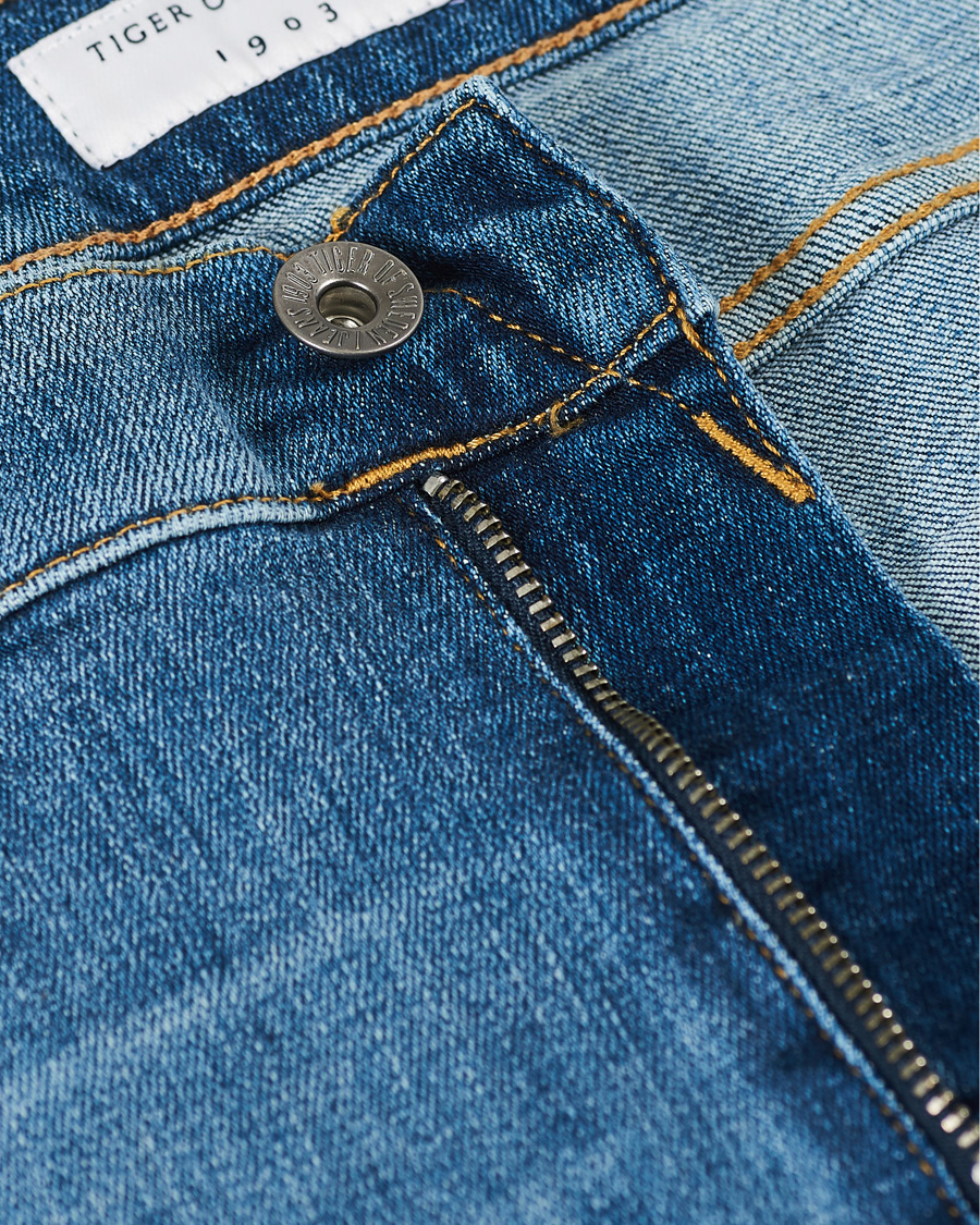 Heren | Jeans | Tiger of Sweden | Evolve Cotton Jeans Medium Blue