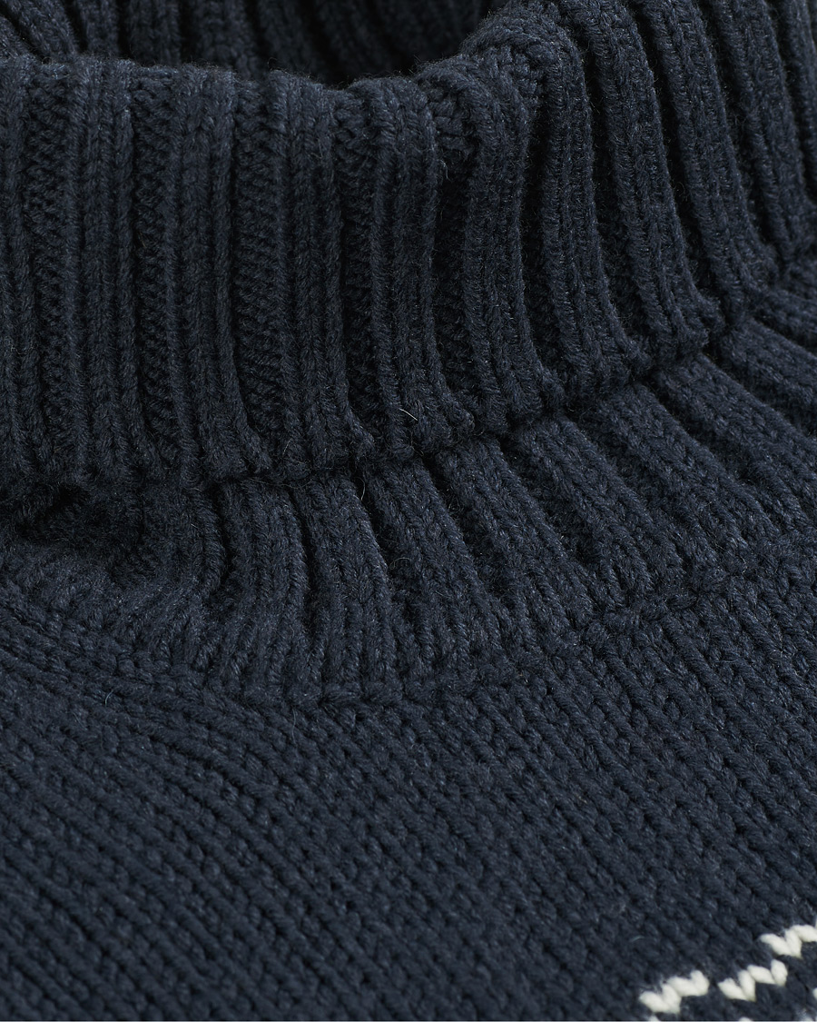 Heren | Truien | NN07 | Stein Fair Isle Wool Rollneck Navy