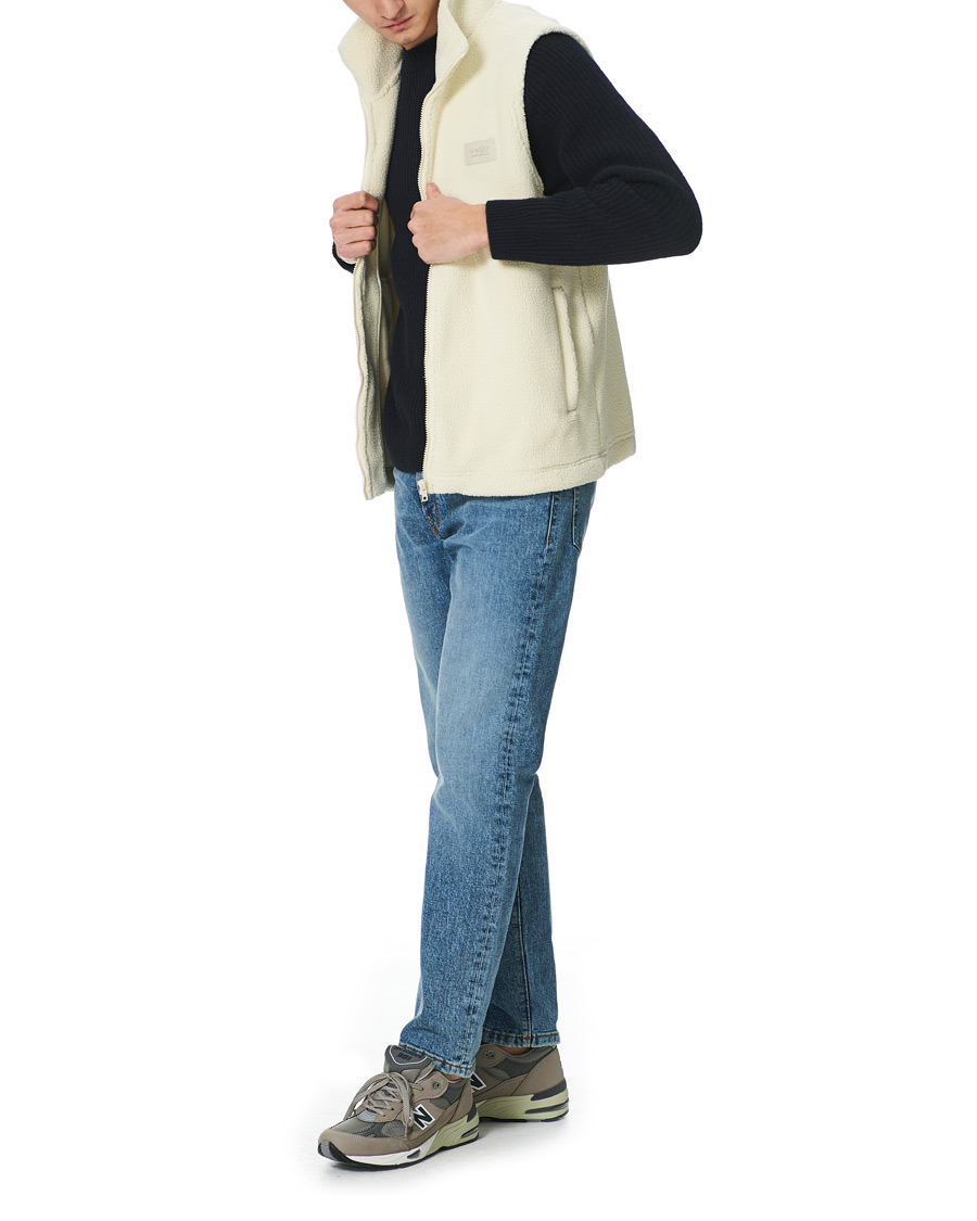 Heren | Truien | NN07 | Nil Recycled Fleece Vest Ecru