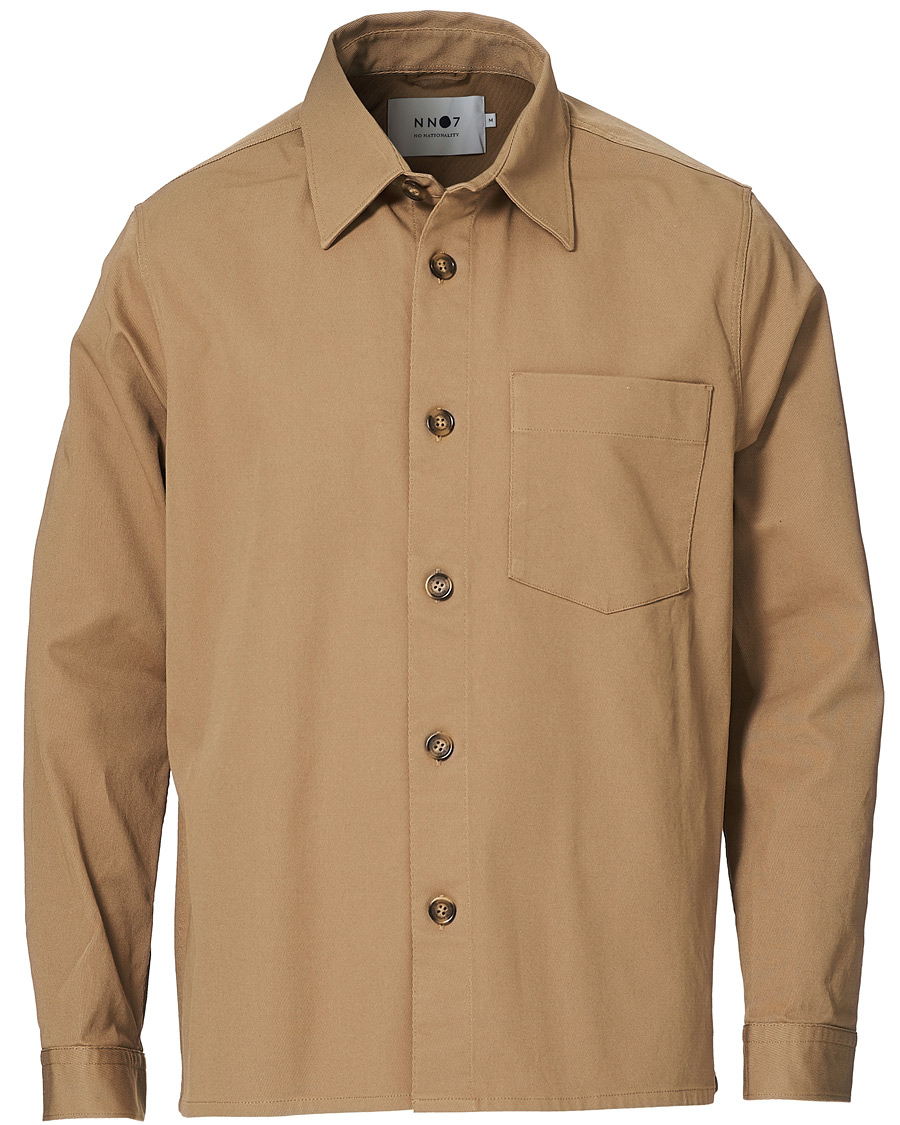 Heren | Overhemden | NN07 | Peter Cotton Overshirt Khaki