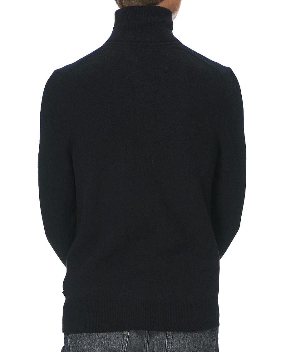 Heren | Truien | J.Lindeberg | Cohen Yak Blend Quater Zip Black