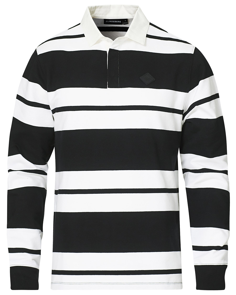 Heren | Truien | J.Lindeberg | Reed Cotton Rugby Shirt Black