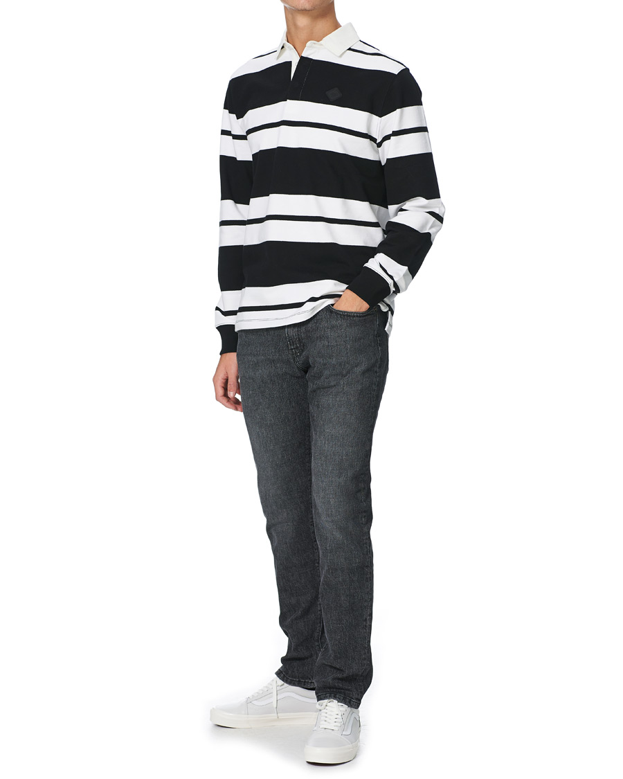 Heren | Truien | J.Lindeberg | Reed Cotton Rugby Shirt Black
