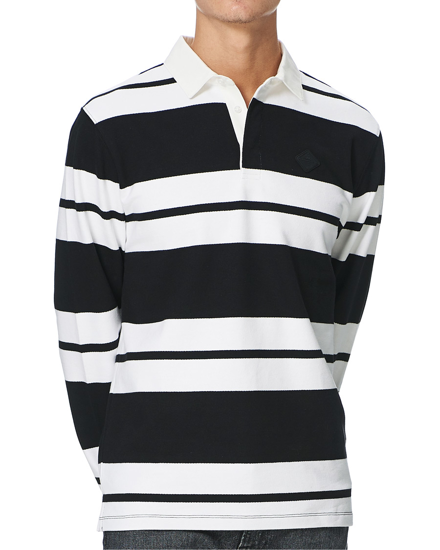Heren | Truien | J.Lindeberg | Reed Cotton Rugby Shirt Black