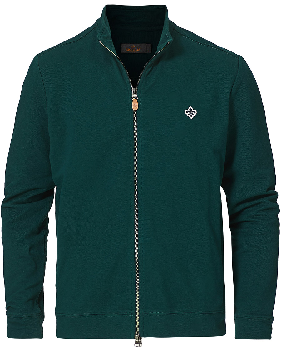 Heren | Truien | Morris | Nyle Cotton Full Zip Green