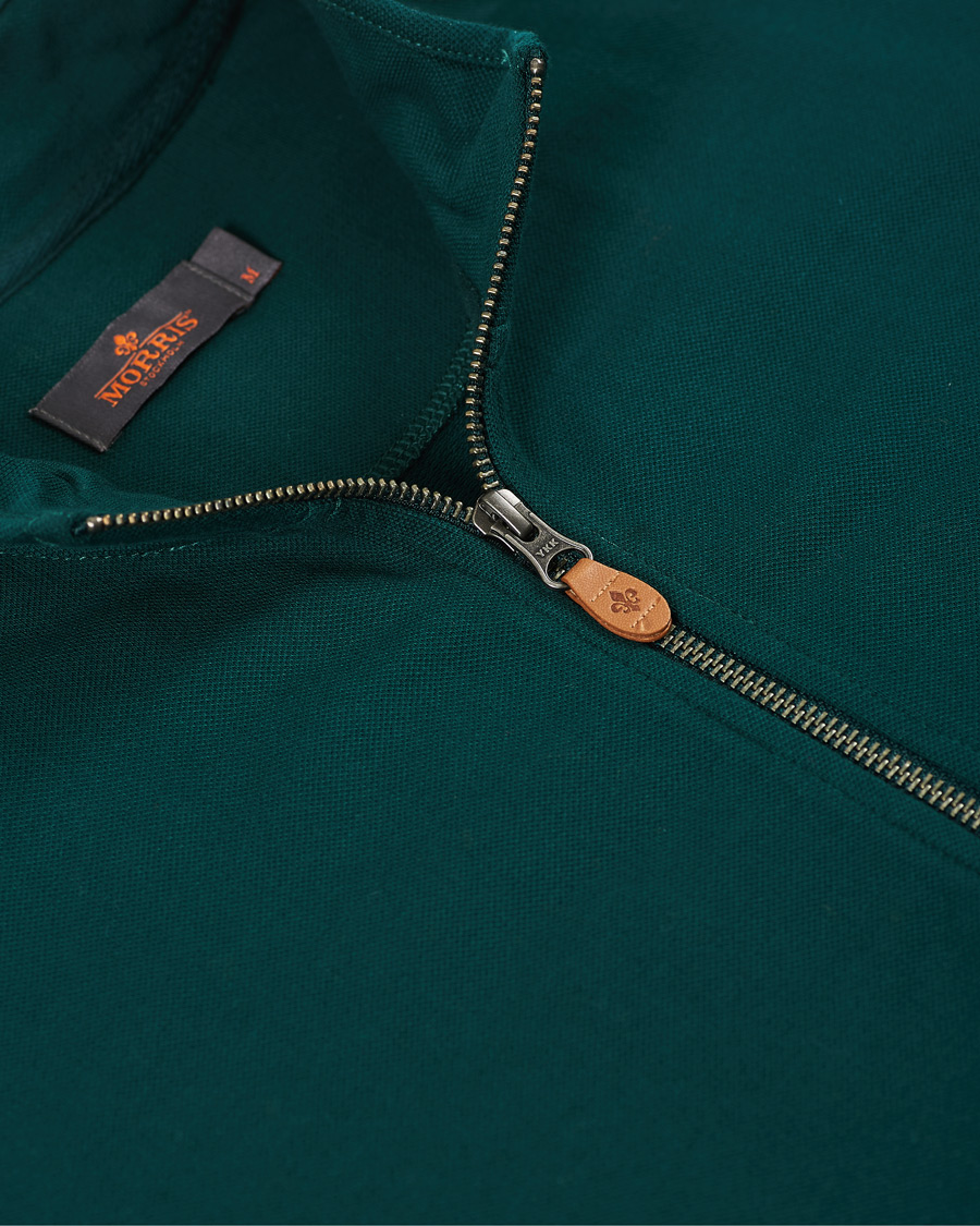Heren | Truien | Morris | Nyle Cotton Full Zip Green