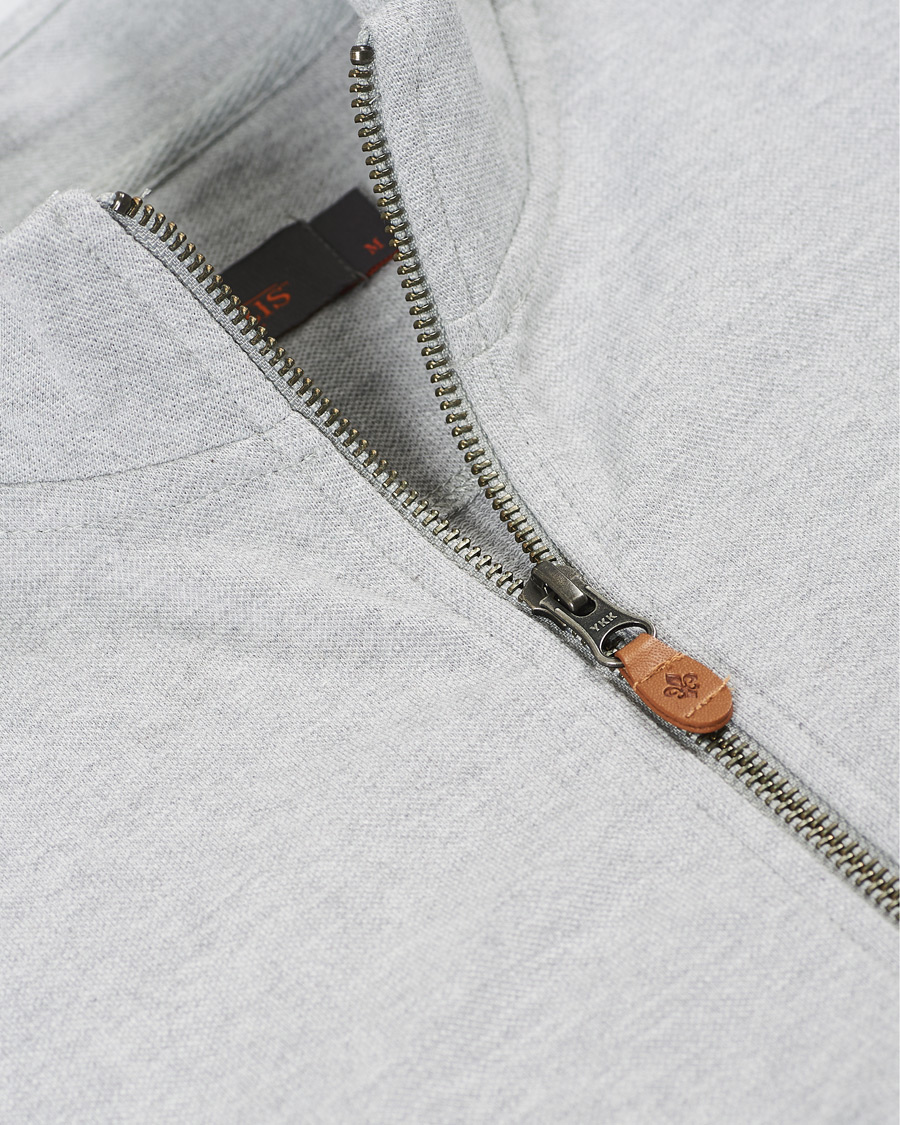 Heren | Truien | Morris | Nyle Cotton Full Zip Grey