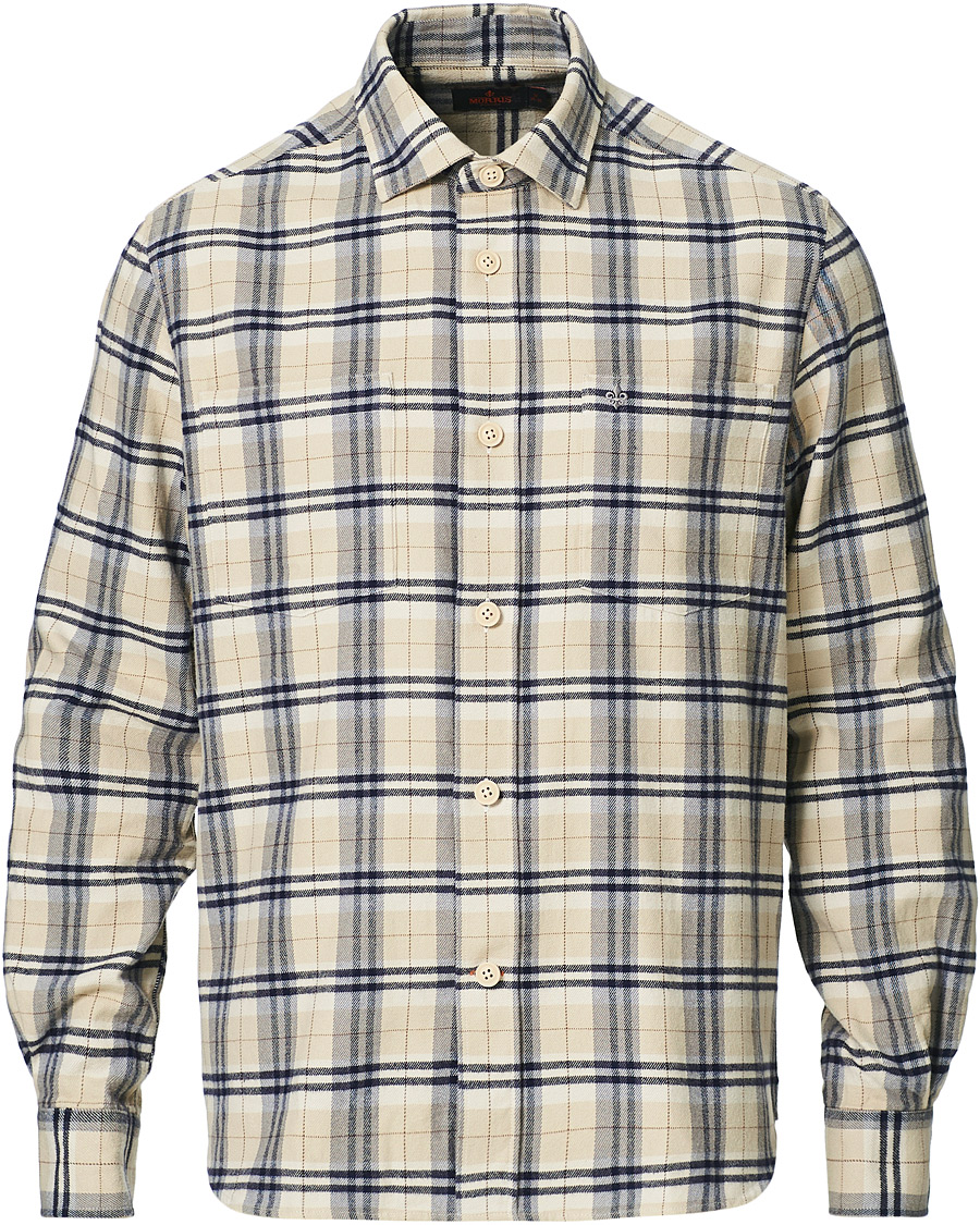 Heren | Overhemden | Morris | Holiday Brushed Cotton Overshirt Khaki