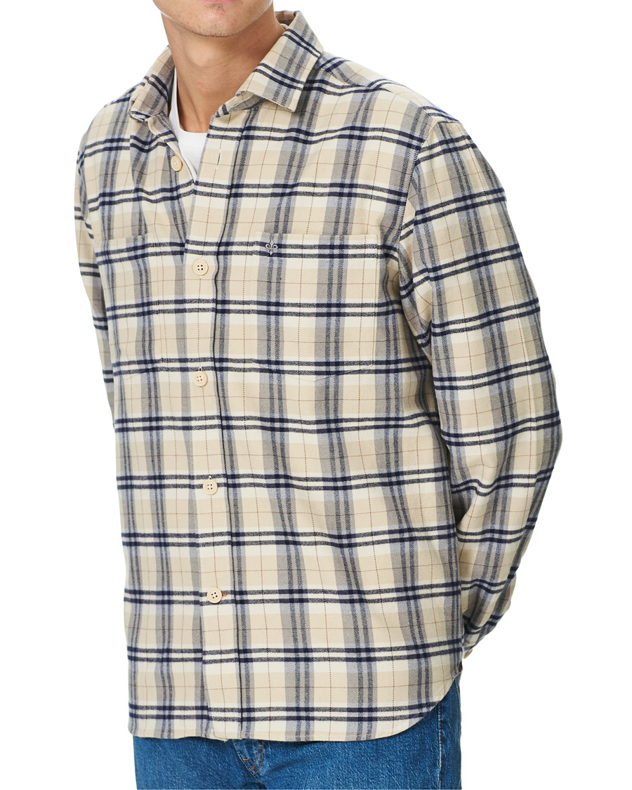 Heren | Overhemden | Morris | Holiday Brushed Cotton Overshirt Khaki