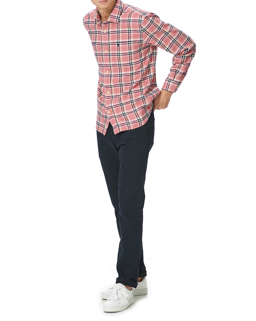 Heren | Overhemden | Morris | Holiday Brushed Cotton Overshirt Pink