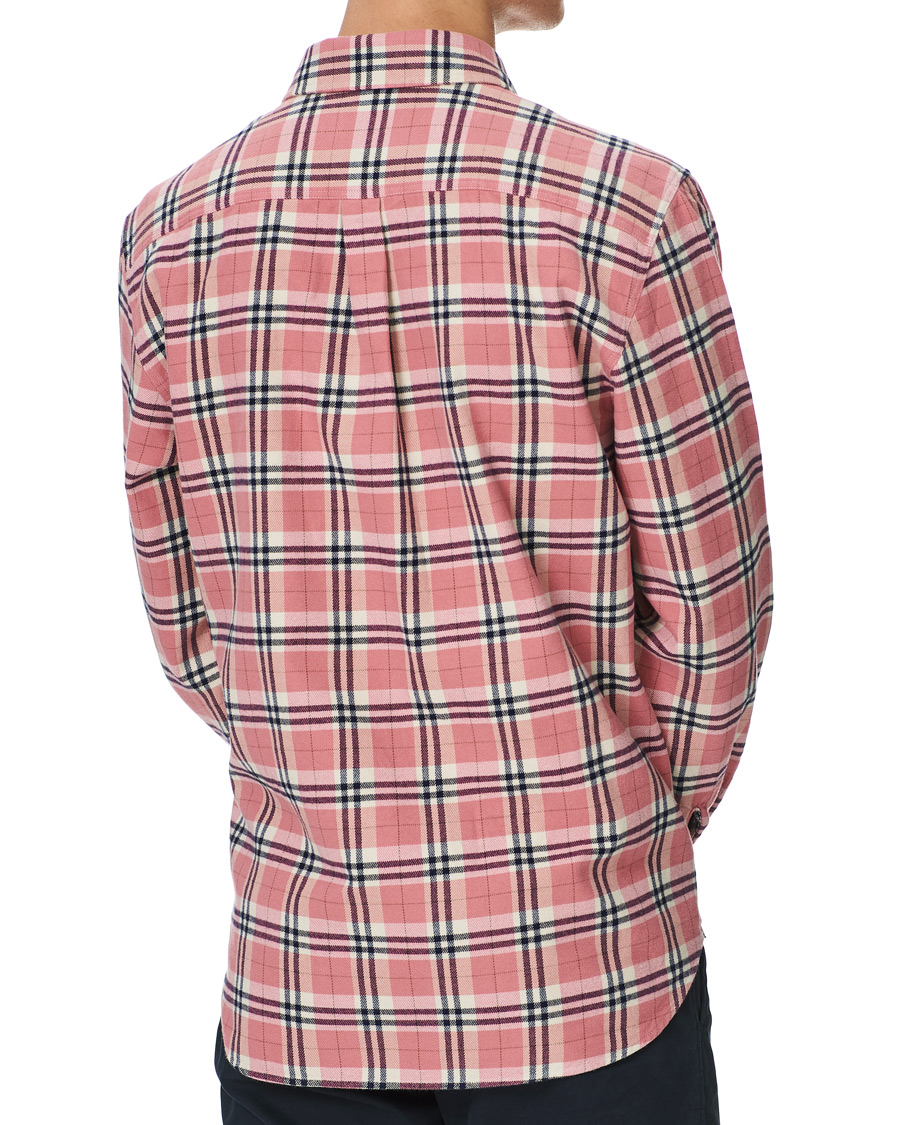 Heren | Overhemden | Morris | Holiday Brushed Cotton Overshirt Pink