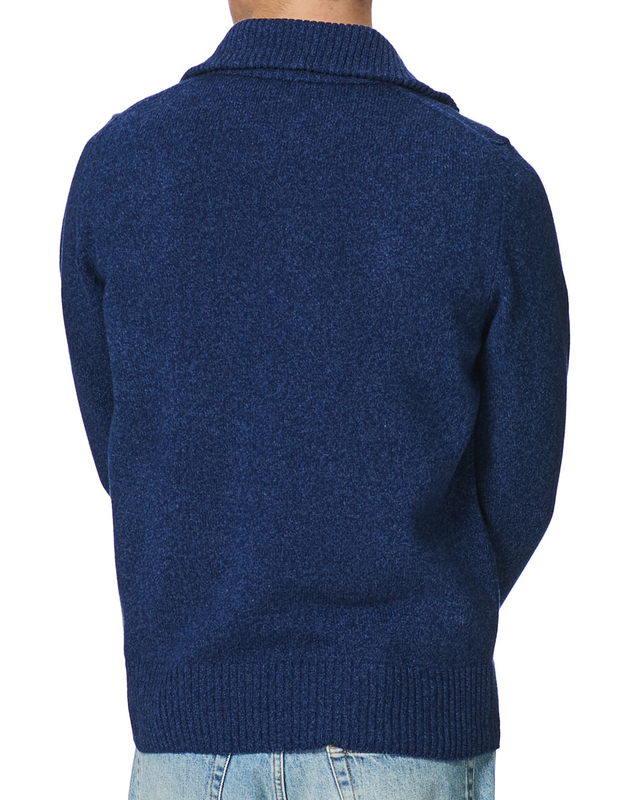 Heren | Truien | Morris | Kieran Wool Half Zip Navy