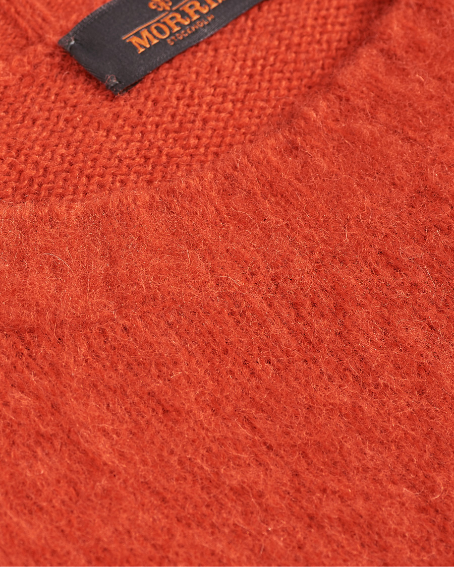 Heren | Truien | Morris | Warren Knitted Wool Crew Neck Orange