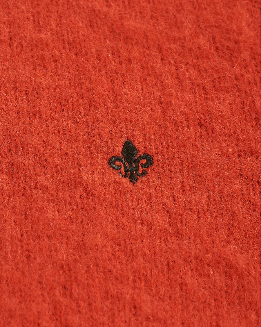 Heren | Truien | Morris | Warren Knitted Wool Crew Neck Orange