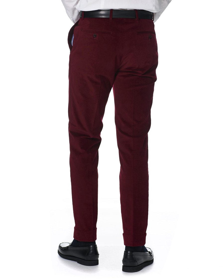Heren | Broeken | Morris | Velvet Trousers Wine
