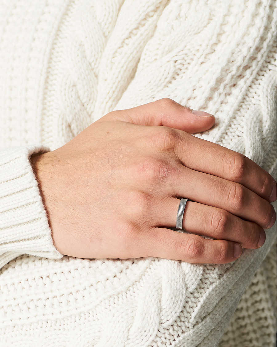 Heren | Ringen | Skultuna | Ribbed Ring Steel