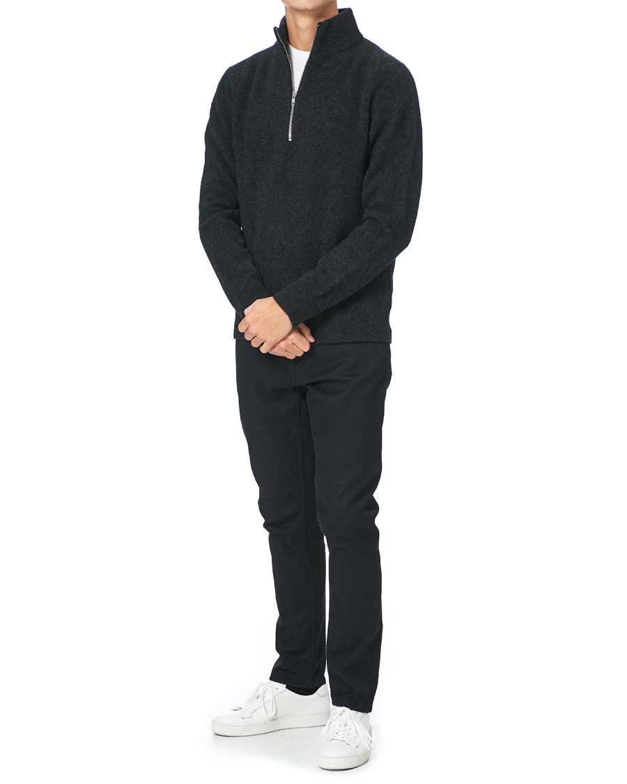 Heren | Truien | Filippa K | Andrew Yak Sweater Charcoal Melange