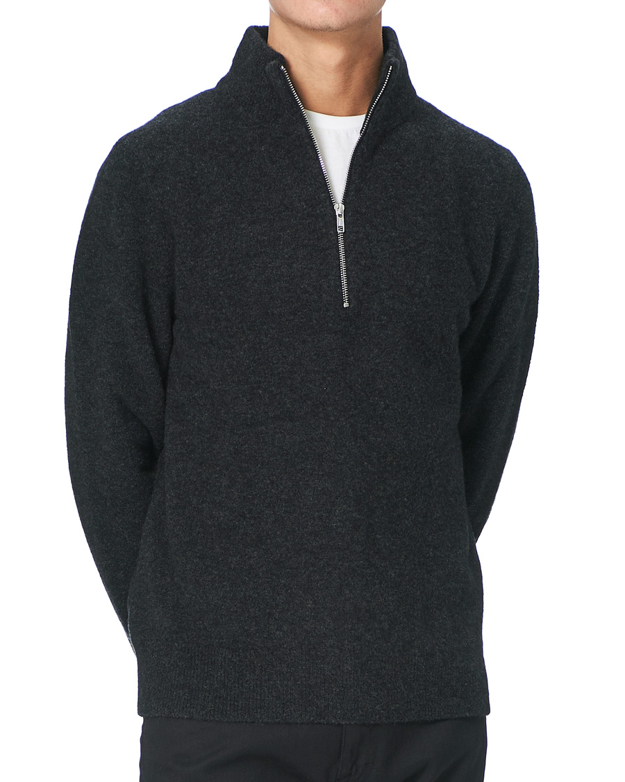 Heren | Truien | Filippa K | Andrew Yak Sweater Charcoal Melange