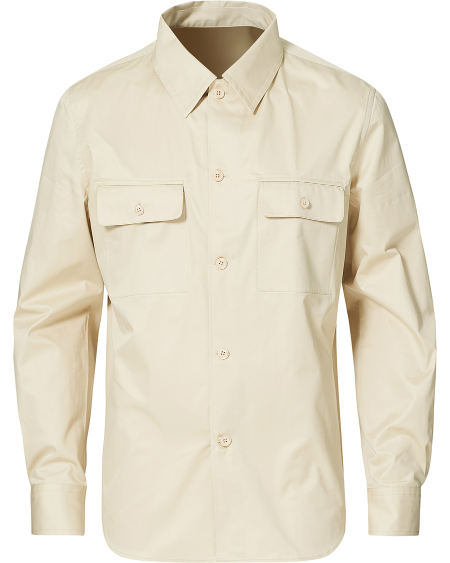 Heren | Overhemden | Filippa K | Oscar Cotton Shirt Soft Beige