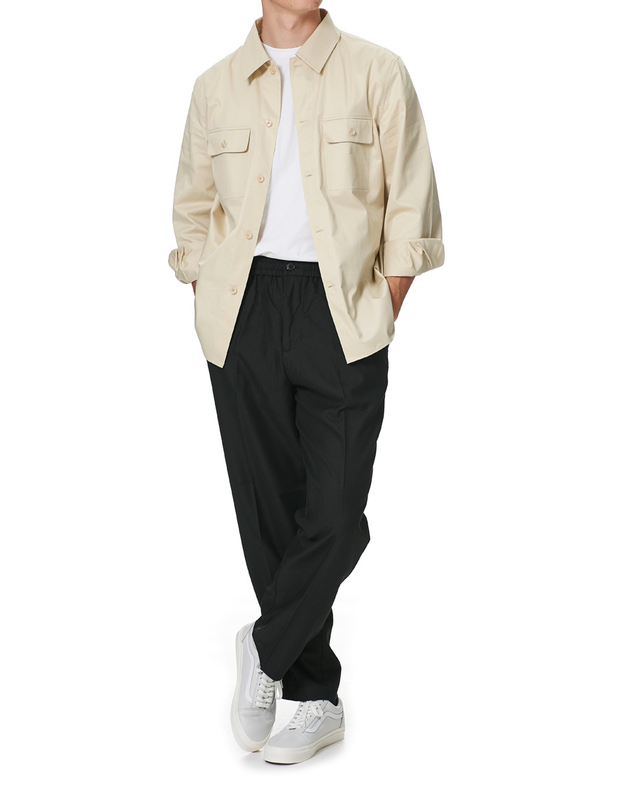 Heren | Overhemden | Filippa K | Oscar Cotton Shirt Soft Beige