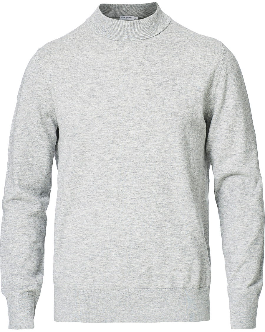 Heren | Truien | Filippa K | Eli Sweater Light Grey Melange