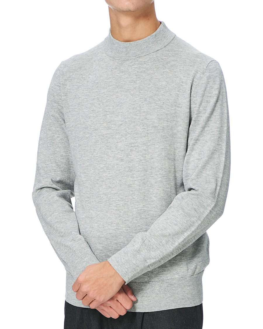 Heren | Truien | Filippa K | Eli Sweater Light Grey Melange
