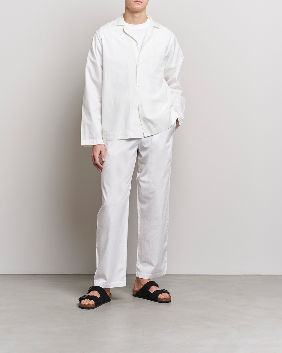 Heren | Pyjama's en gewaden | Tekla | Poplin Pyjama Shirt Alabaster White