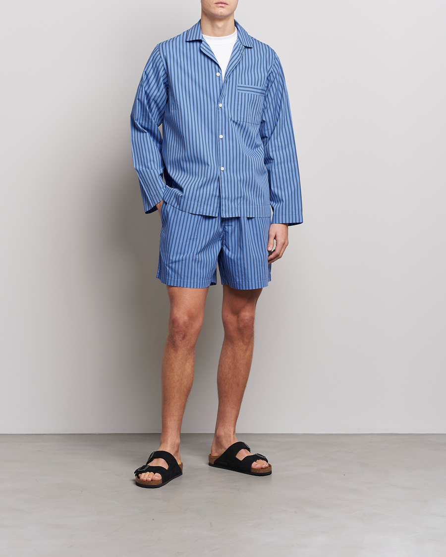 Heren | Tekla Poplin Pyjama Shirt Boro Stripes | Tekla | Poplin Pyjama Shirt Boro Stripes