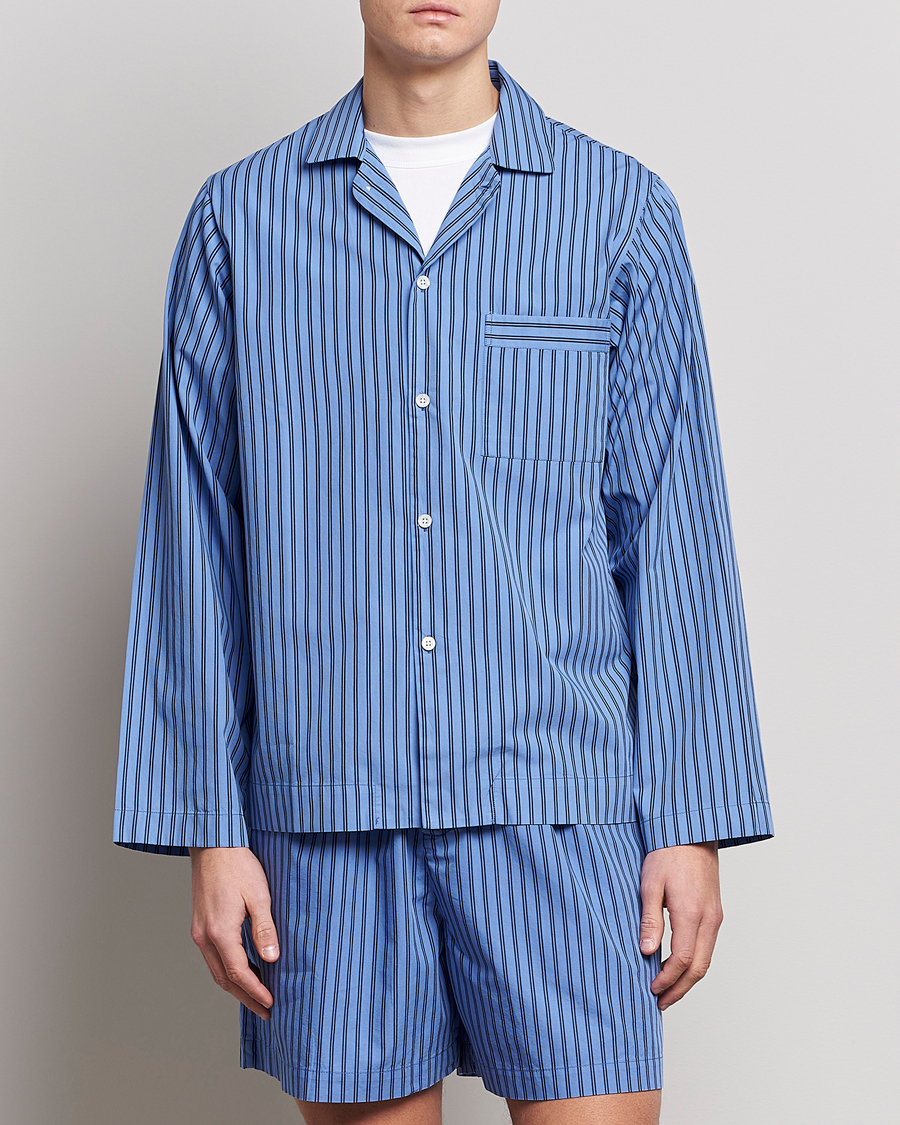 Heren | Tekla Poplin Pyjama Shirt Boro Stripes | Tekla | Poplin Pyjama Shirt Boro Stripes