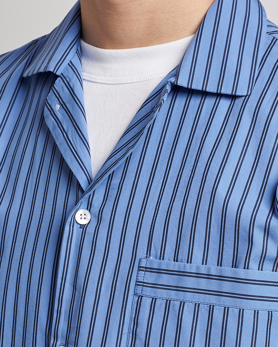 Heren | Pyjama's en gewaden | Tekla | Poplin Pyjama Shirt Boro Stripes