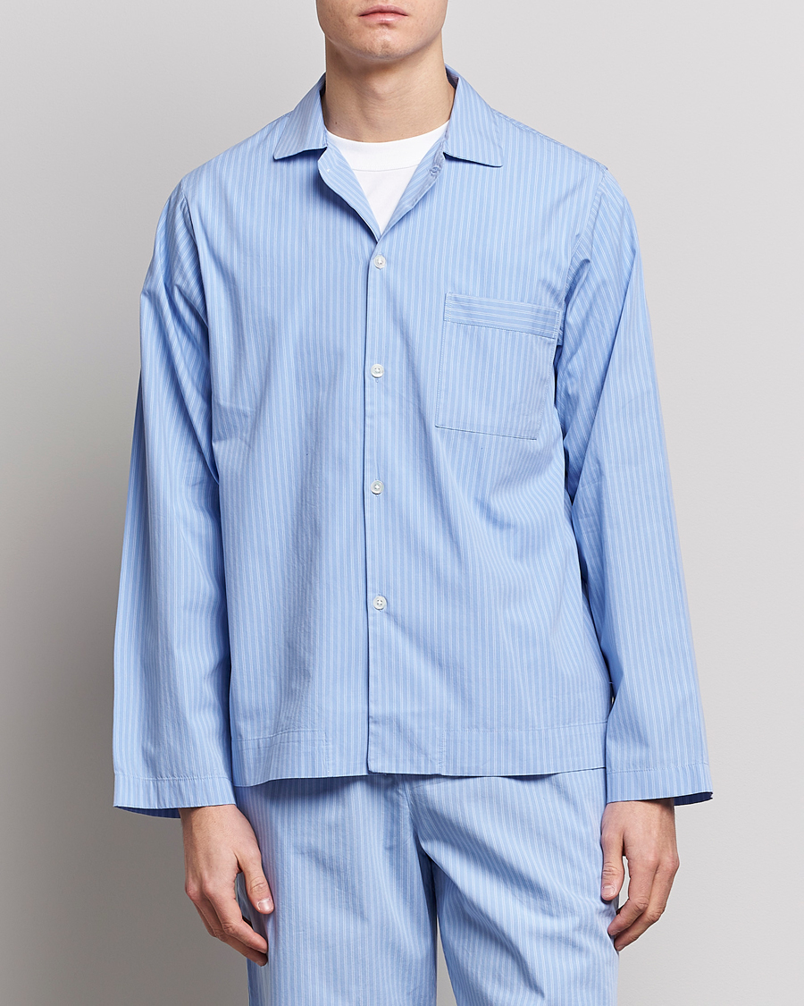 Heren | Cadeaus | Tekla | Poplin Pyjama Shirt Pin Stripes