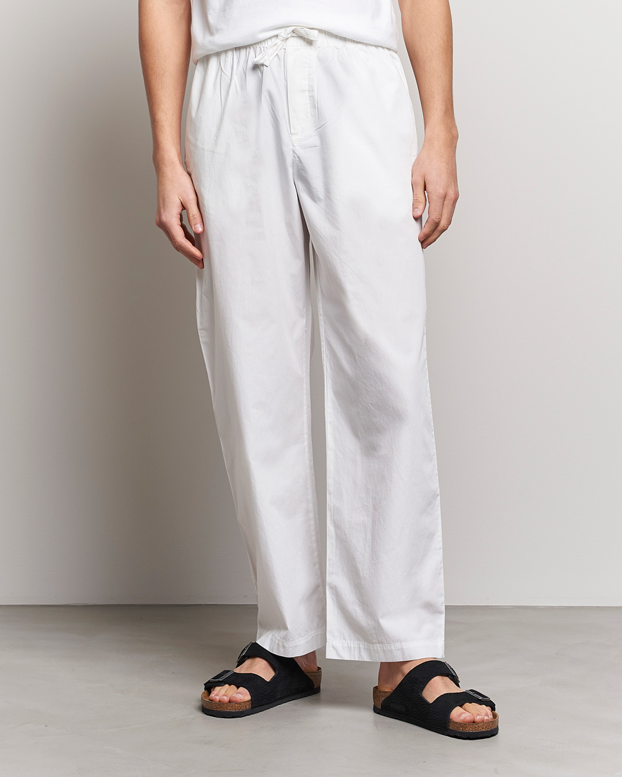 Heren | Pyjama broeken | Tekla | Poplin Pyjama Pants Alabaster White