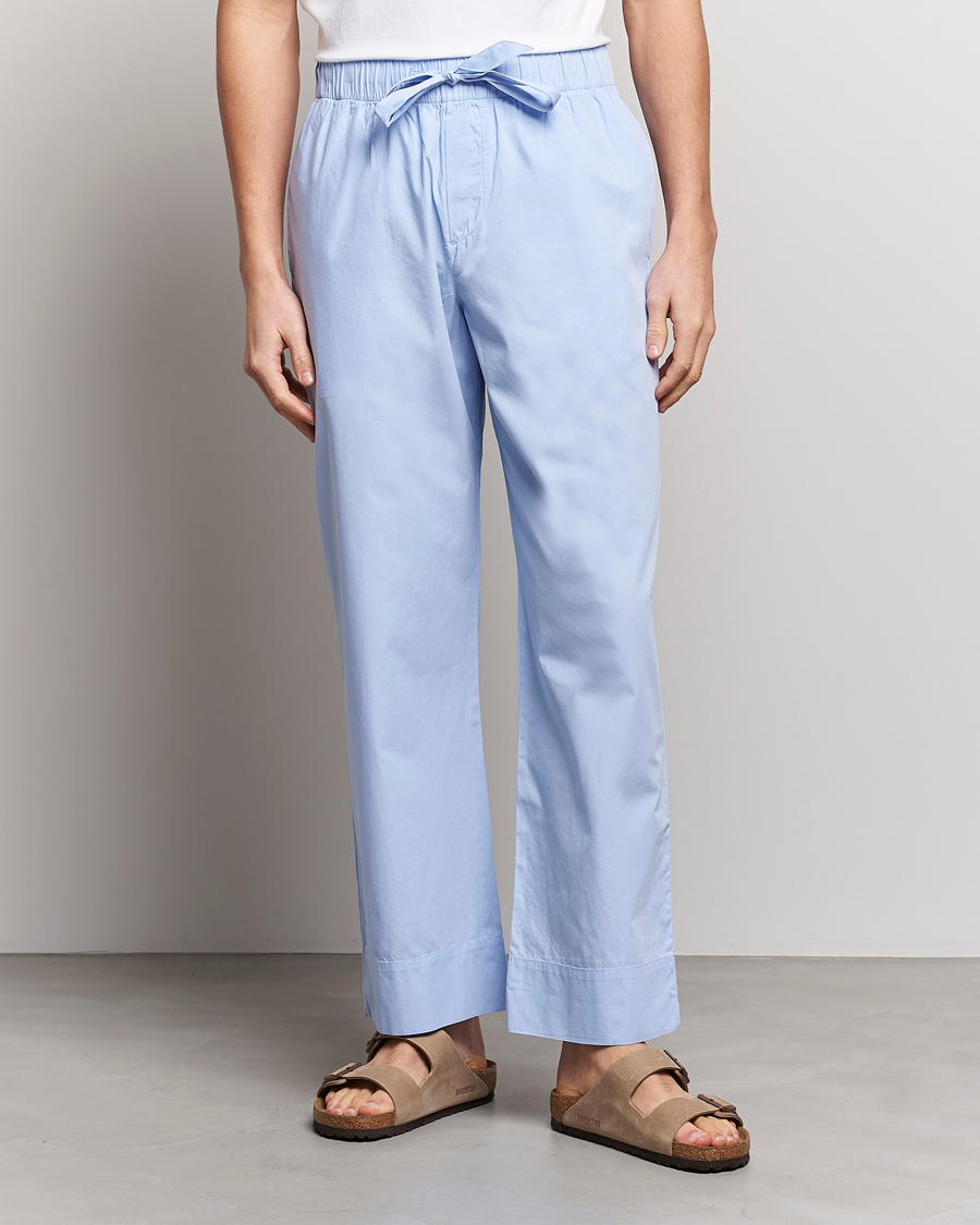 Heren | Pyjama's en gewaden | Tekla | Poplin Pyjama Pants Light Blue
