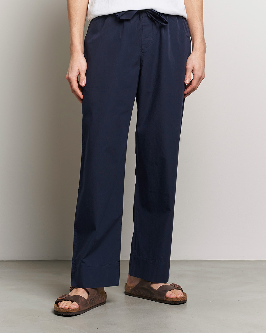 Heren | Pyjama broeken | Tekla | Poplin Pyjama Pants True Navy