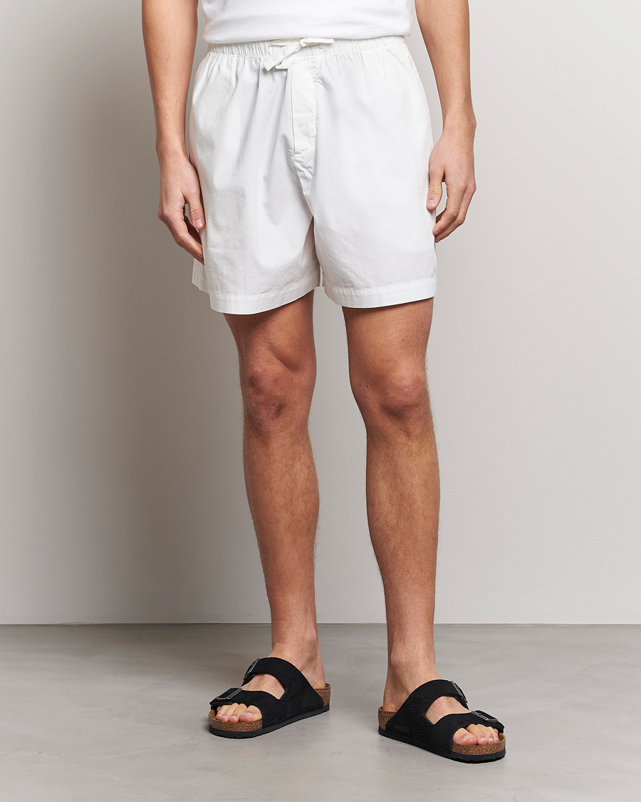 Heren | Tekla | Tekla | Poplin Pyjama Shorts Alabaster White