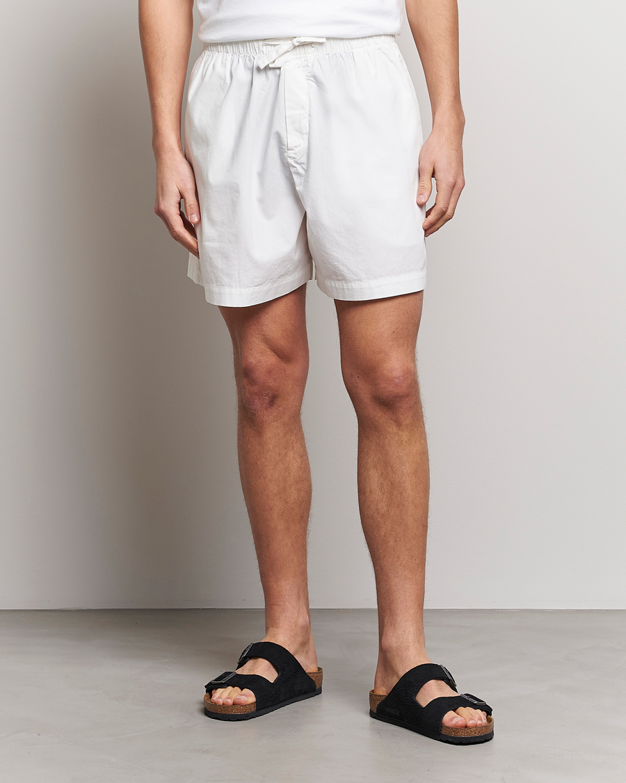 Heren | Lifestyle | Tekla | Poplin Pyjama Shorts Alabaster White