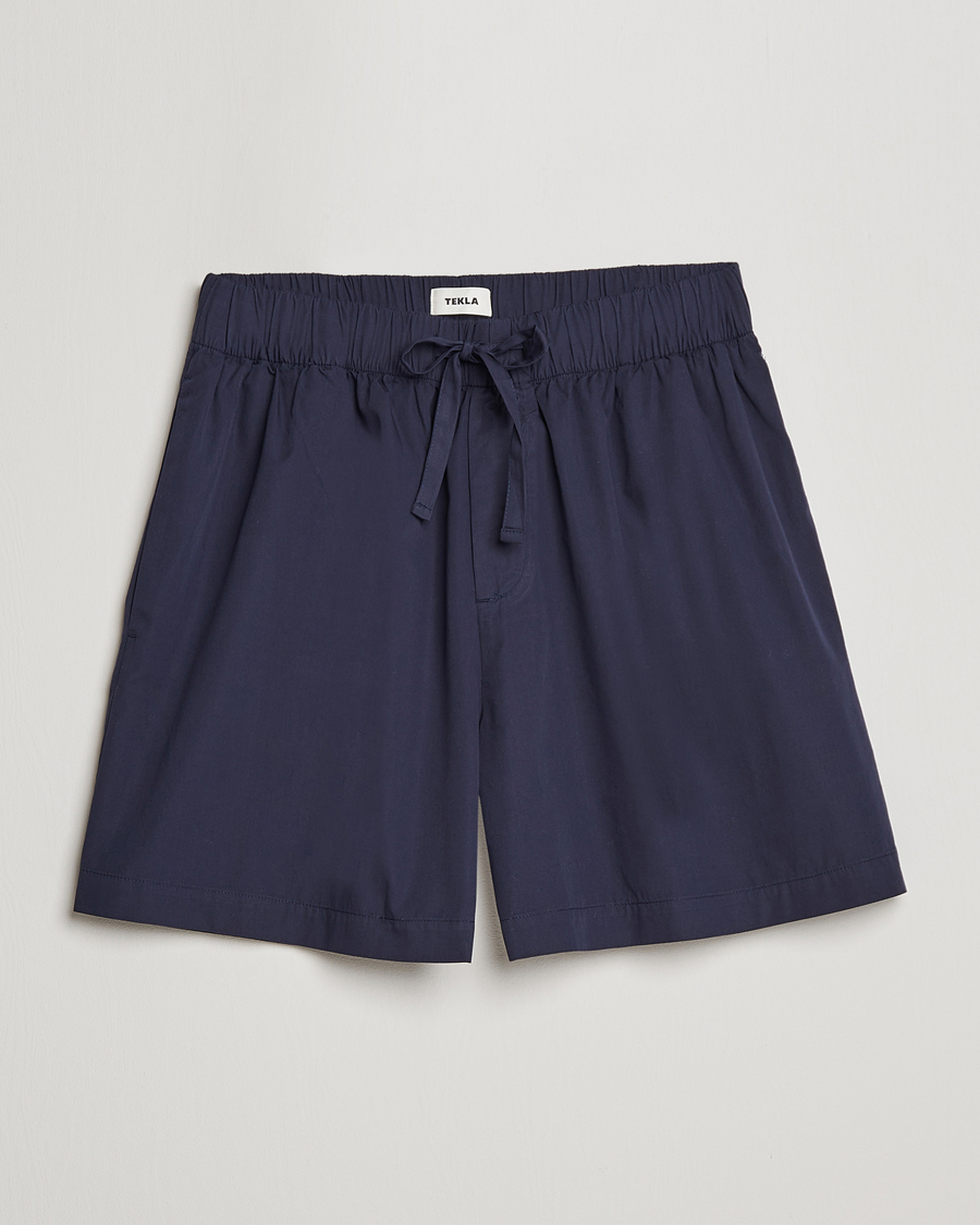 Heren | Pyjama's en gewaden | Tekla | Poplin Pyjama Shorts True Navy