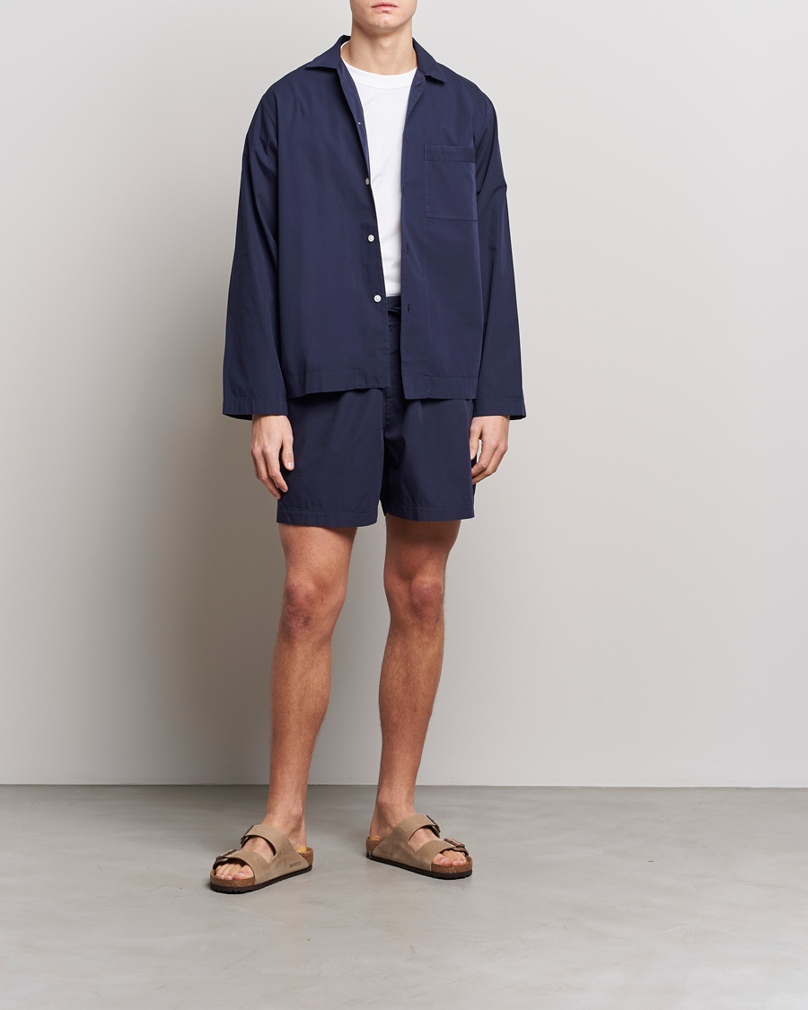 Heren | Pyjama's en gewaden | Tekla | Poplin Pyjama Shorts True Navy