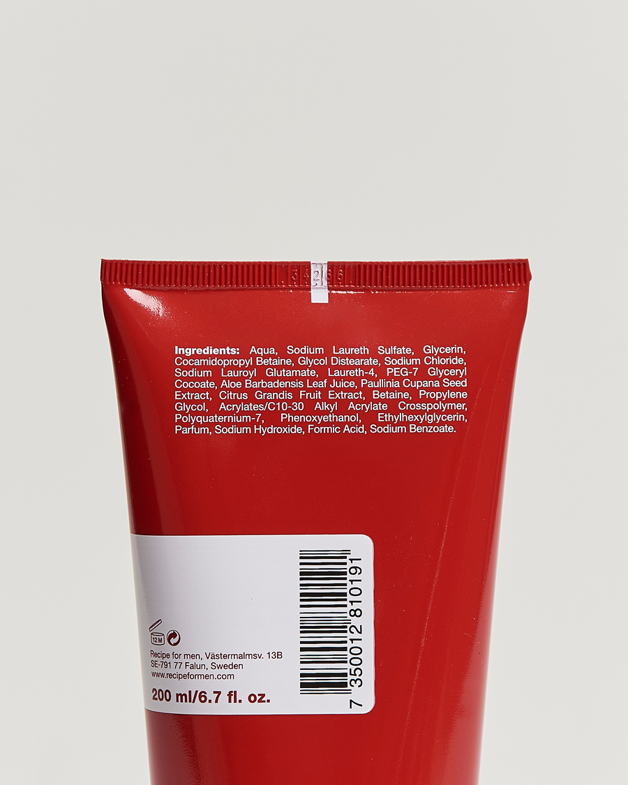 Heren | Huidverzorging | Recipe for men | Ultra Clean Shower Gel 200ml