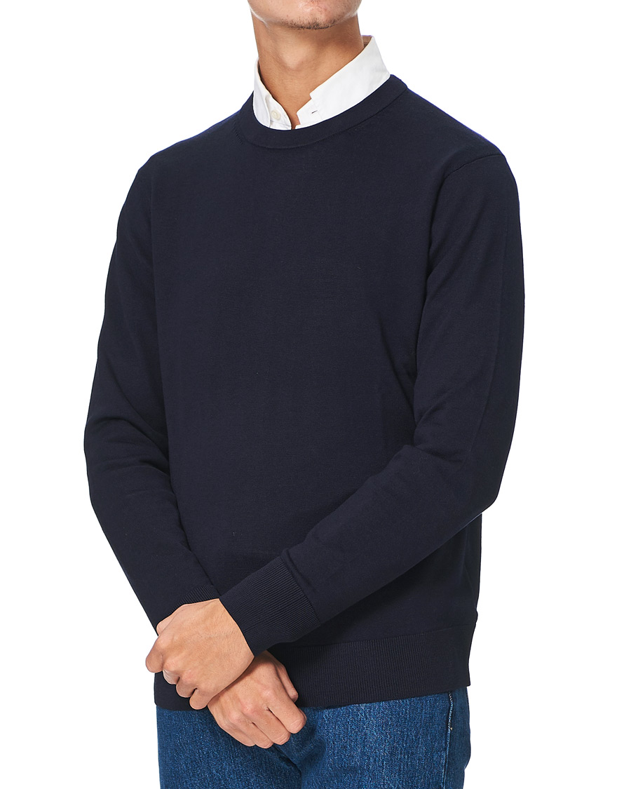 Heren | Truien | Brooks Brothers | Washable Merino Wool Crew Neck Navy